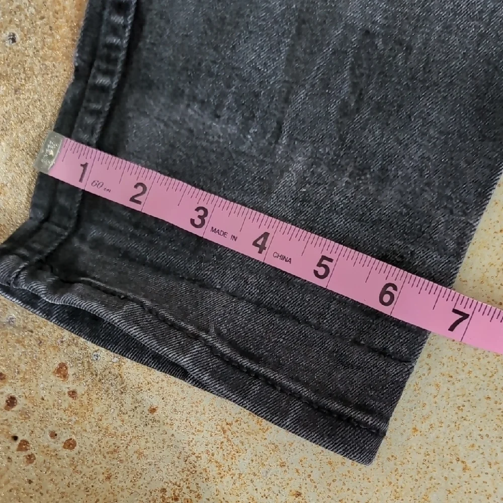 Levi's | 512 Black Acid Stretch Jeans with Distressed Vintage Style Size 32